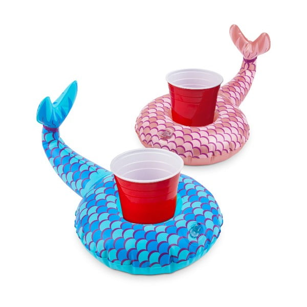 Set 2 suporturi gonflabile pentru pahare Big Mouth Inc. Mermaid