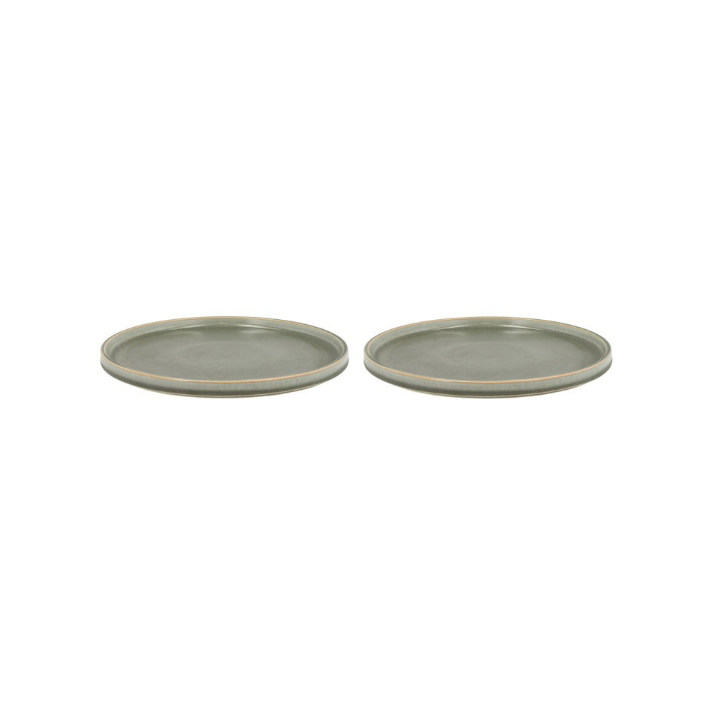 Set 2 farfurii din porțelan pentru desert villa collection fjord, ø 20,8 cm, verde