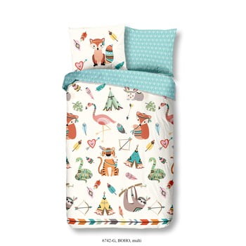 Lenjerie de pat din bumbac pentru copii good morning boho, 120 x 150 cm