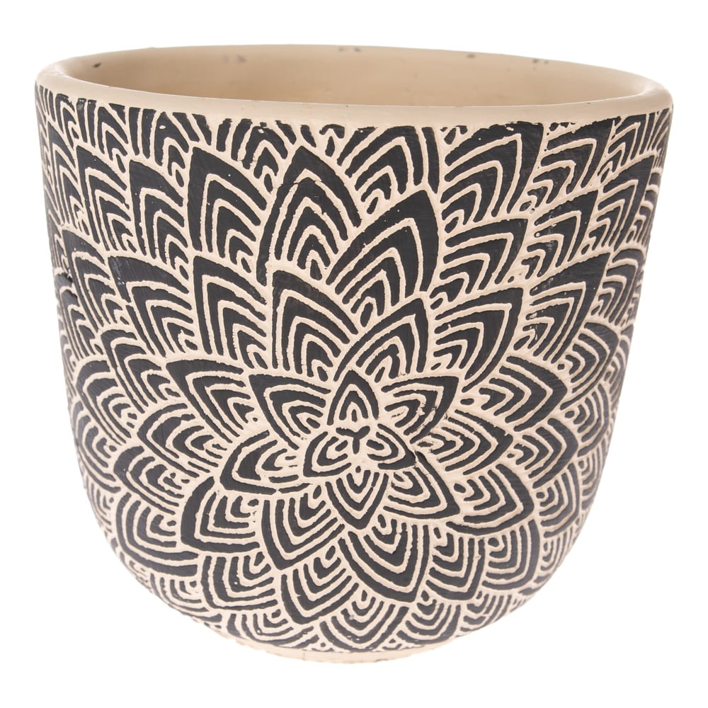 Ghiveci din beton dakls blooming, ø 17,5 cm, negru