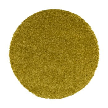 Covor rotund universal aqua liso, ø 80 cm, verde