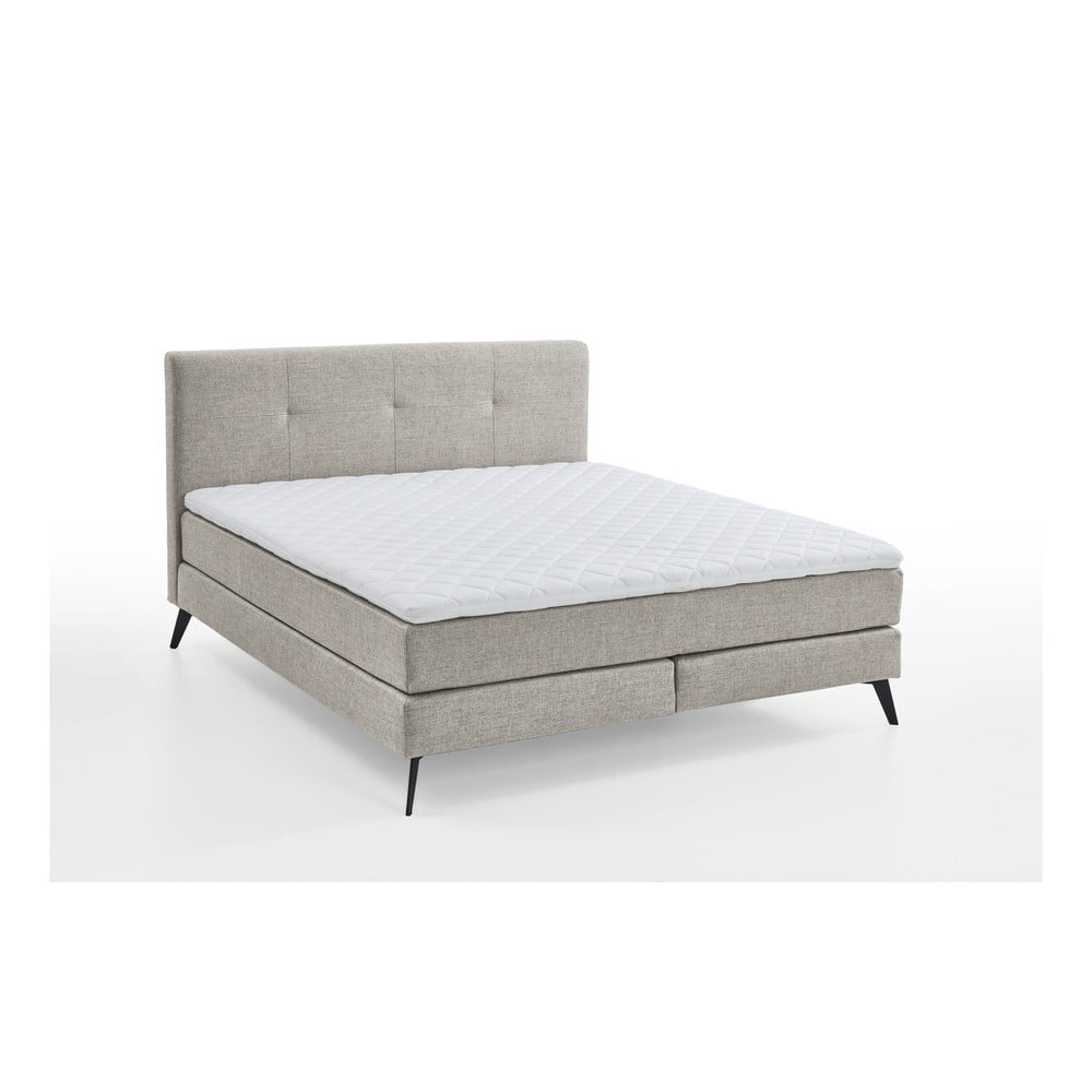 Pat Boxspring 180×200 Cm Gri Deschis Jona – Meise Möbel