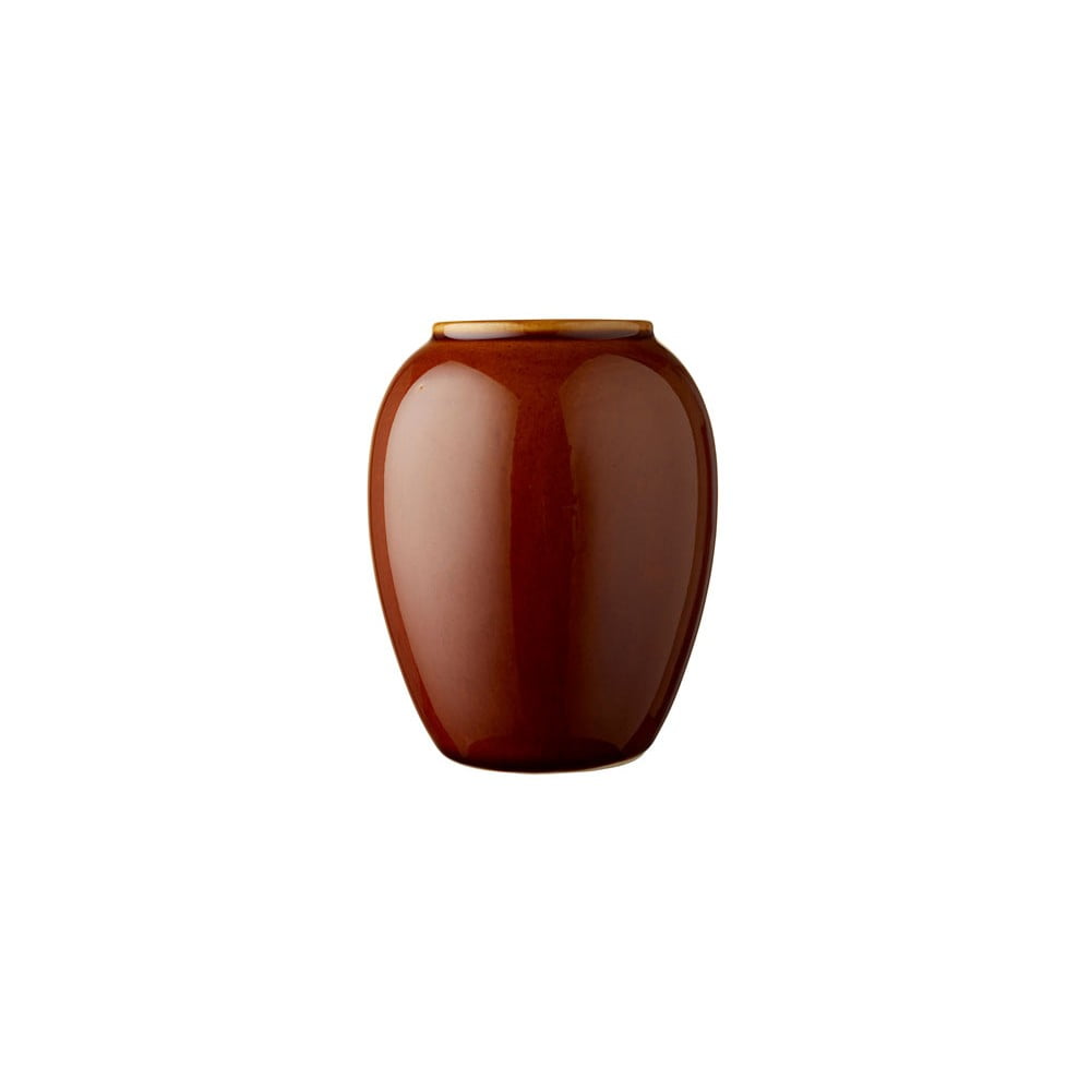 Vază din gresie ceramică Bitz, înălțime 12,5 cm, portocaliu închis Bitz imagine 2022
