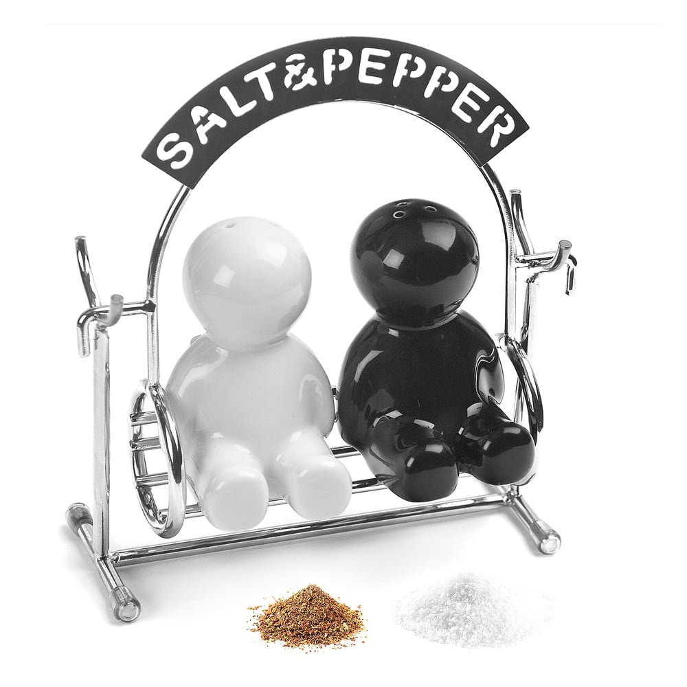 Solniță și piperniță cu suport Salt & Pepper – Balvi