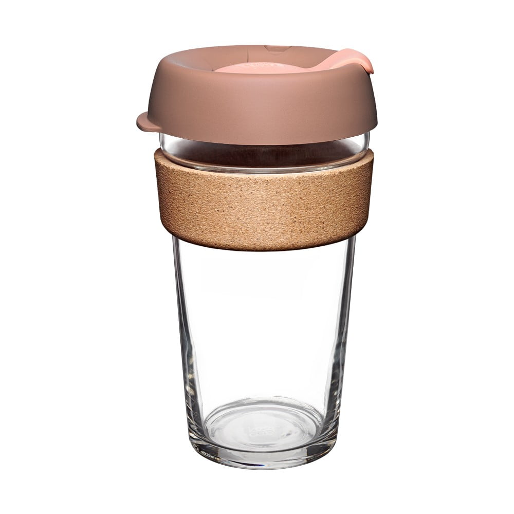 Cană de voiaj roz/maro 454 ml Brew Frappe L – KeepCup