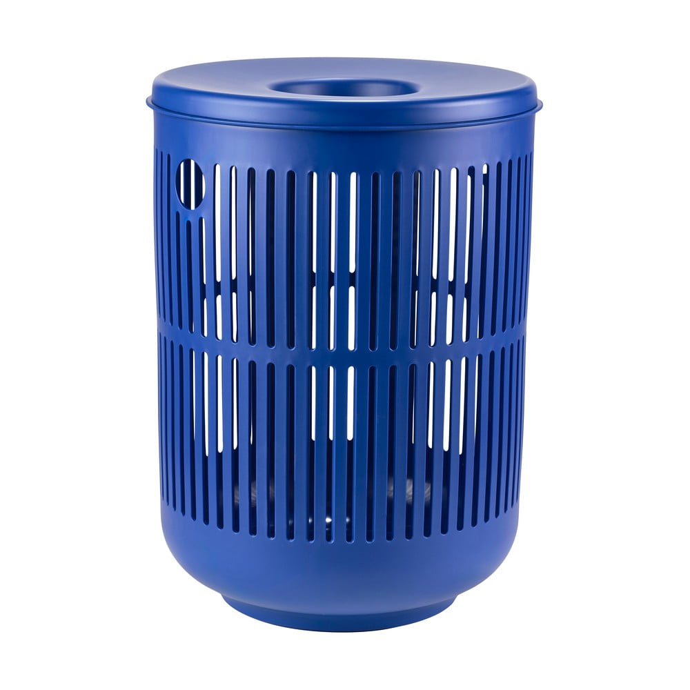 Coș de rufe albastru din plastic 60 l Ume – Zone