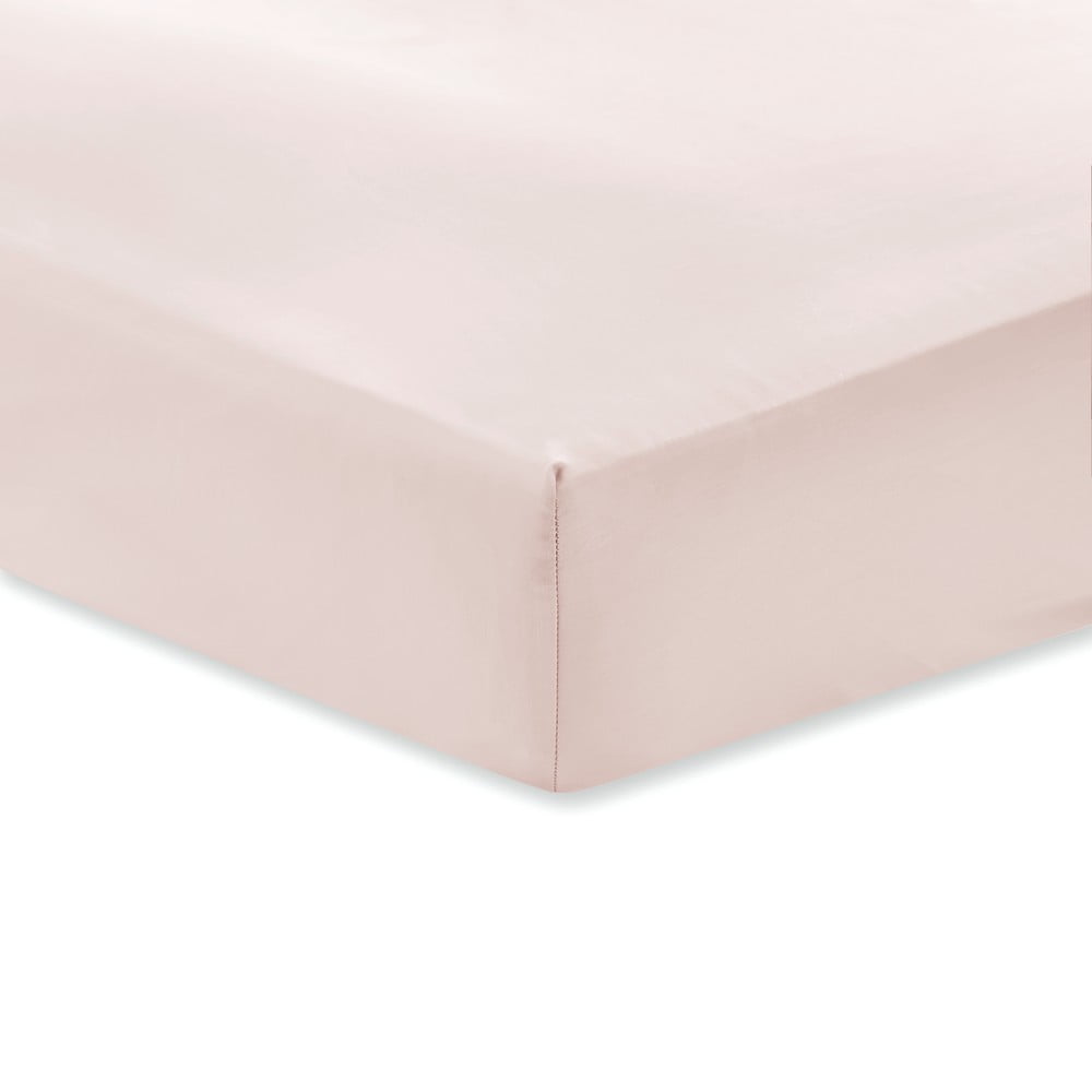 Cearșaf din bumbac satinat Bianca Classic 135 x 190 cm, roz Bianca imagine 2022
