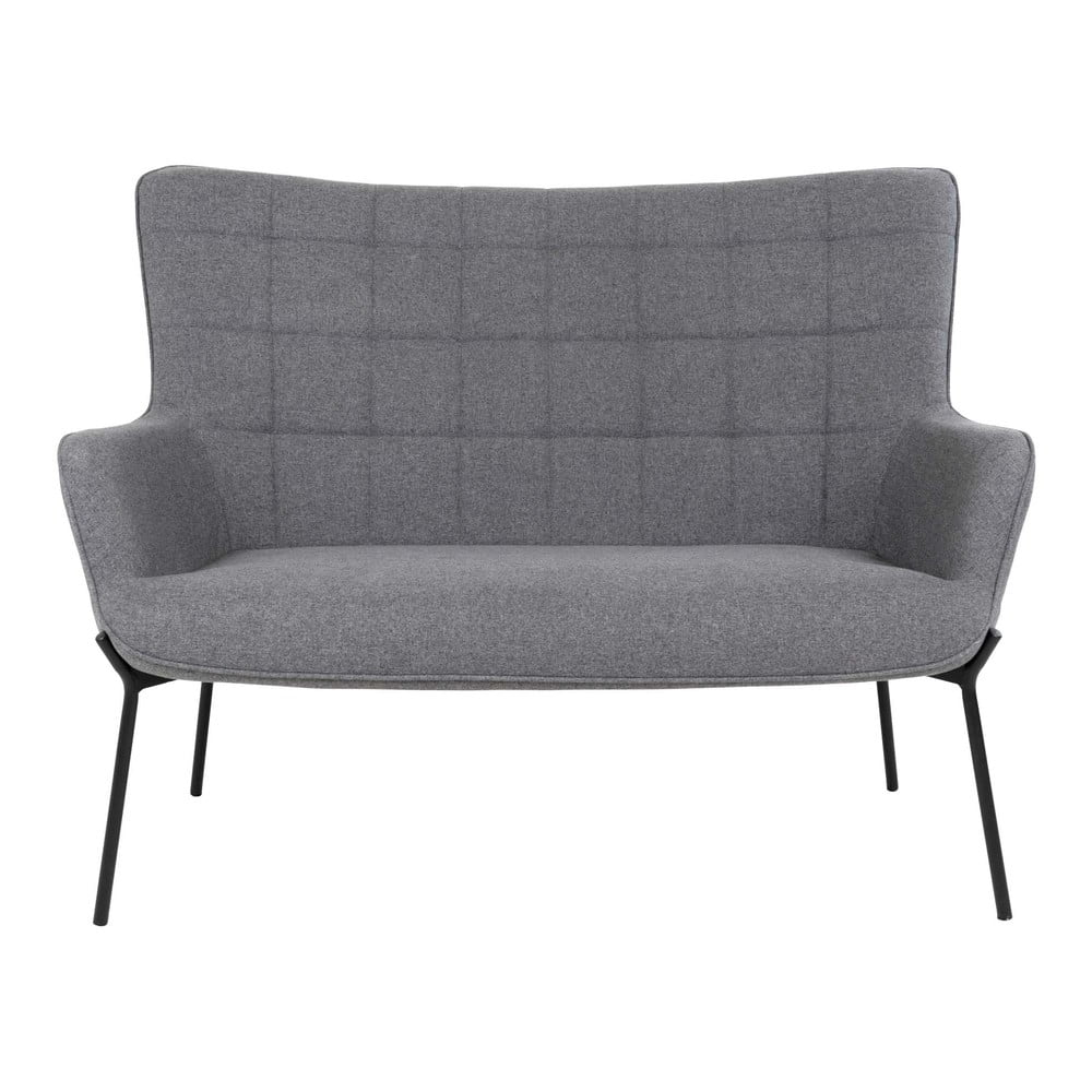 Canapea gri 128 cm Glasgow - House Nordic