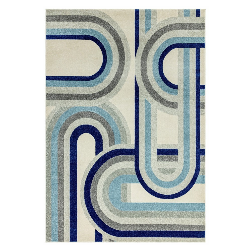 Covor albastru prăfuit 160x230 cm Nova Retro Blue – Asiatic Carpets