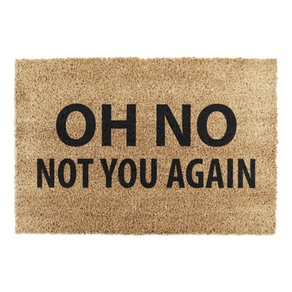 Covoraș de intrare din fibre de nucă de cocos 40x60 cm Not You Again – Artsy Doormats