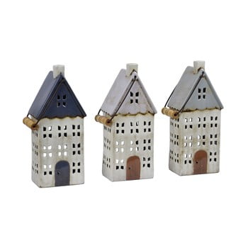 Set 3 sfeșnice din ceramică Ego Dekor, înălțime 30 cm