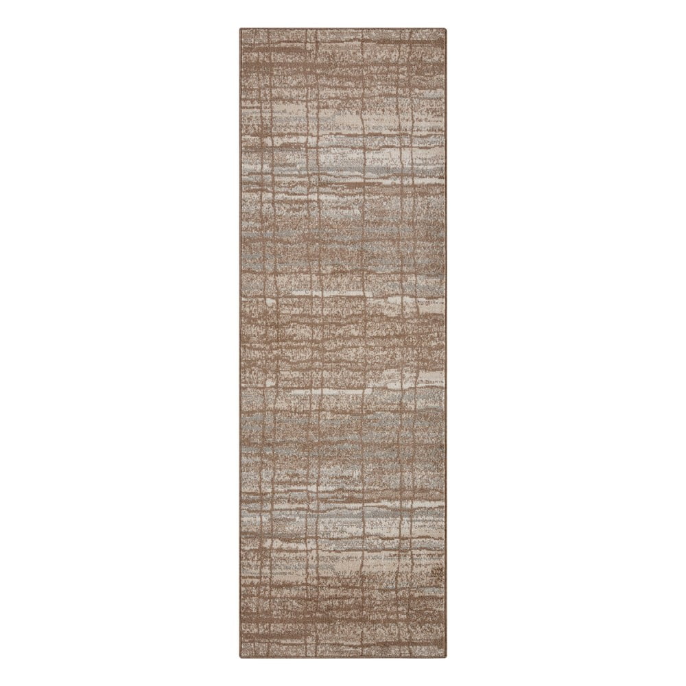 Covor maro/bej tip traversă 200x80 cm Terrain - Hanse Home