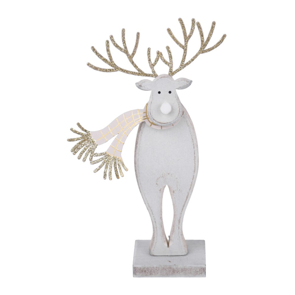  Figurină - ren de Crăciun cu eșarfă Ego Dekor 