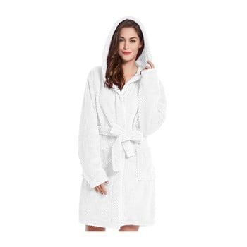 Halat de baie unisex decoking sleepyhead, mărime xs, alb