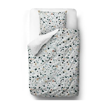 Lenjerie de pat din bumbac satinat butter kings venetian terrazzo, 135 x 200 cm