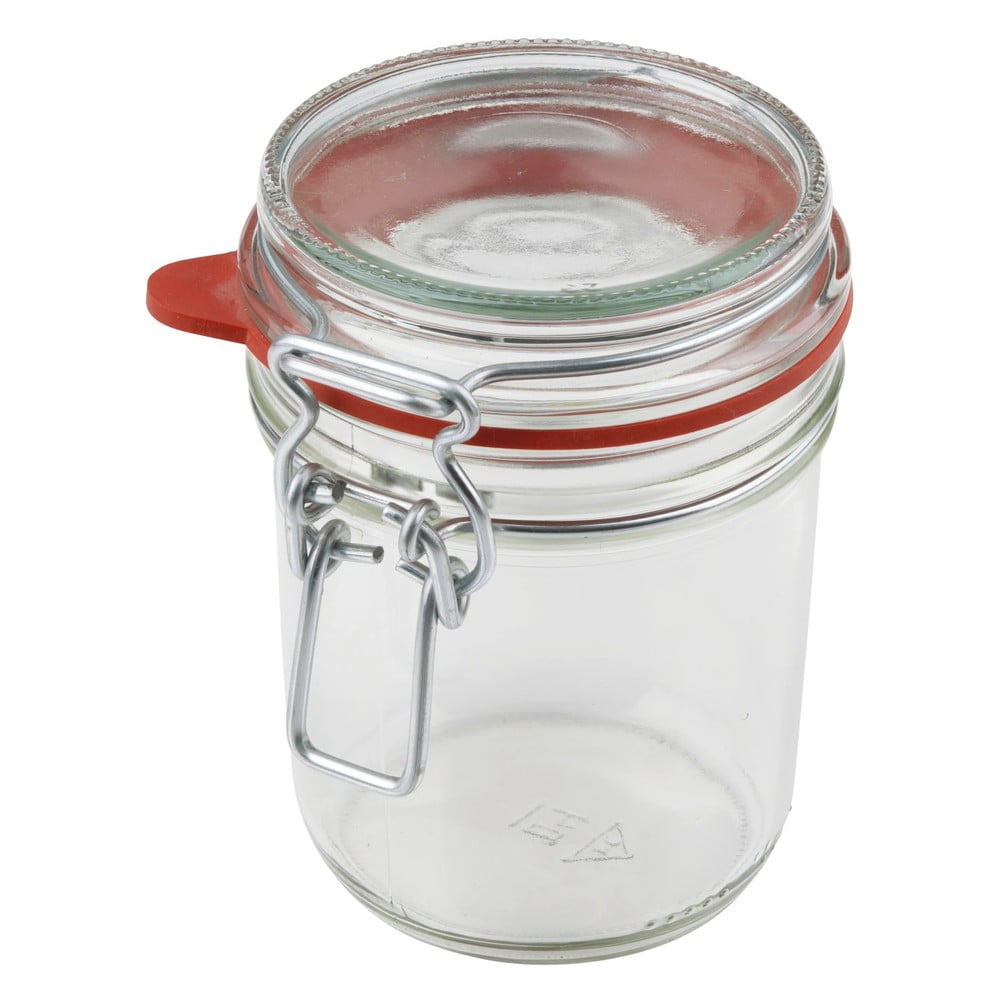 Borcan din sticlă cu închidere ermetică (clip) și garnitură Dr. Oetker Jar, 370 ml bonami.ro