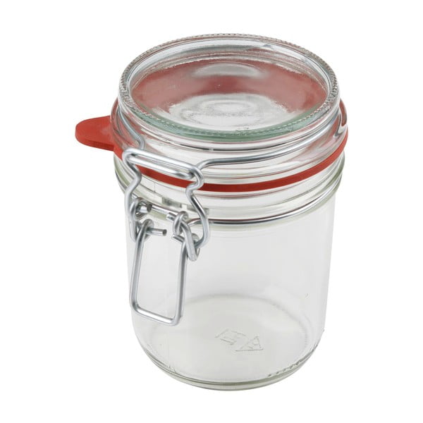 Borcan din sticlă cu închidere ermetică (clip) și garnitură Dr. Oetker Jar, 370 ml
