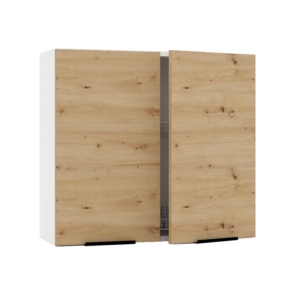 Dulap de bucătărie cu tavă de picurare suspendat (superior) (lățime 80 cm) Kian – STOLKAR