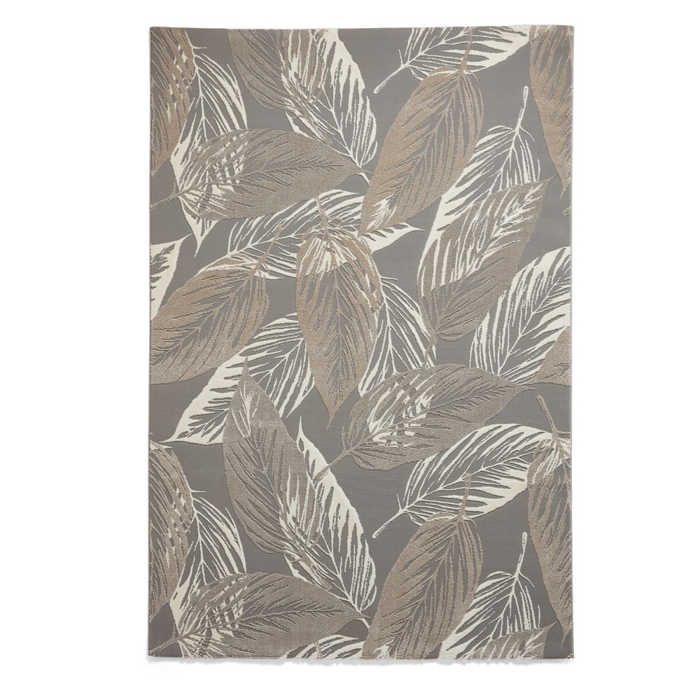 Covor gri lavabil din fibre reciclate 120x170 cm Flores – Think Rugs