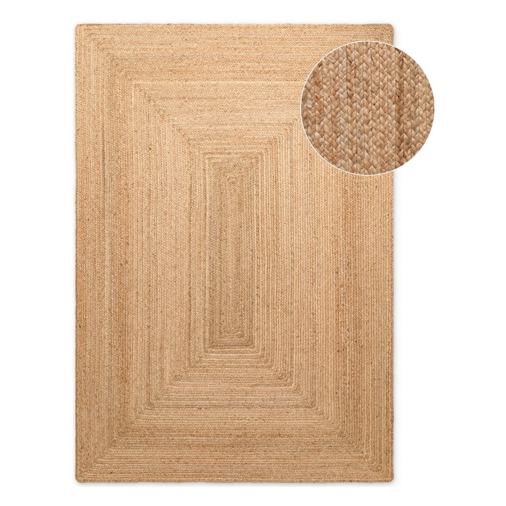 Covor în culoare naturală reversibil/țesut manual din iută 60x90 cm Sharmila Natural Brown – Hanse Home