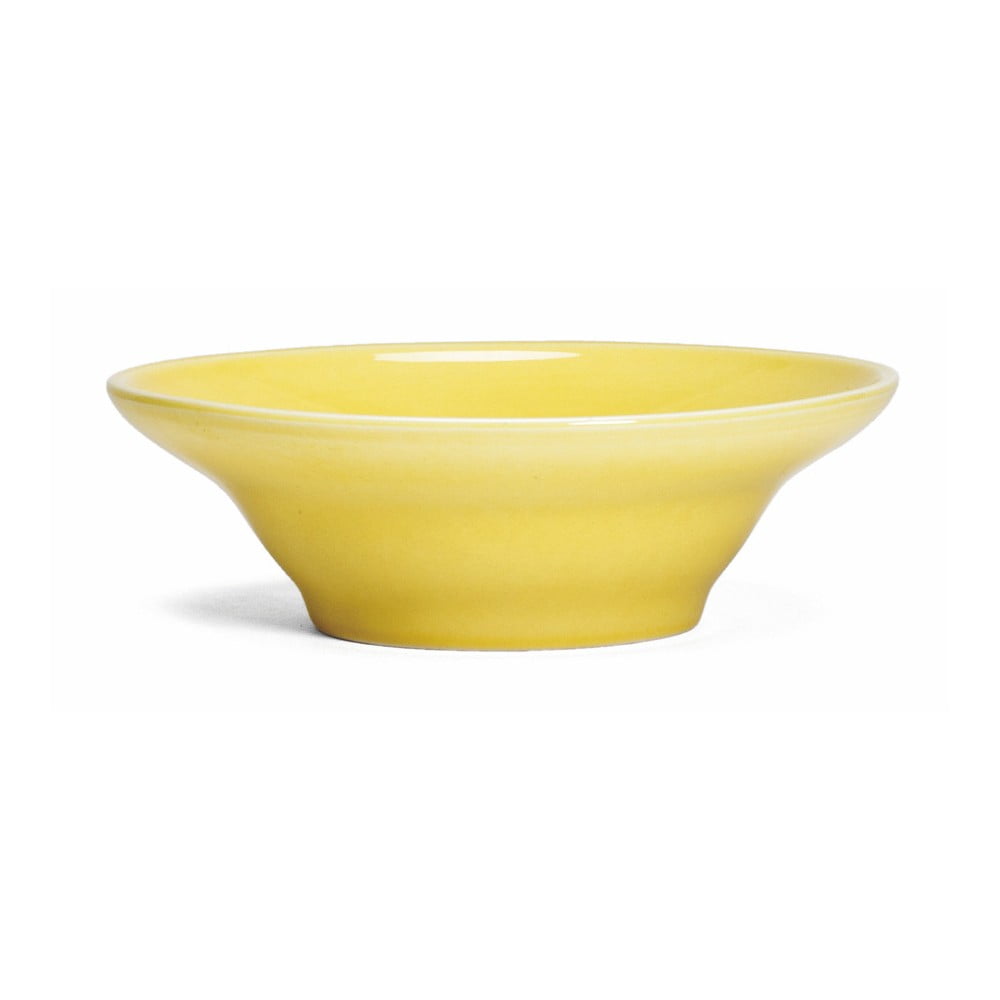 Farfurie pentru supa din gresie KÃ¤hler Design Ursula, aŒ€ 20 cm, galben