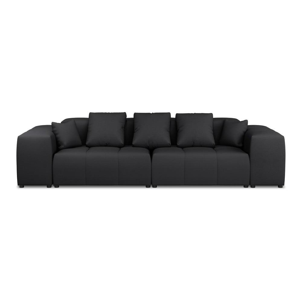 Canapea neagră 320 cm Rome – Cosmopolitan Design 320