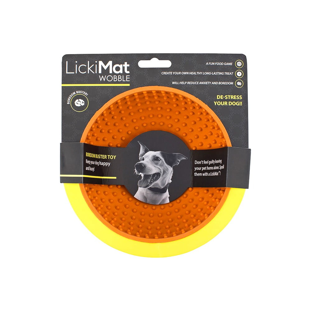  Bol pentru lins Wobble Orange – LickiMat 