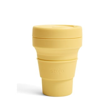 Cană pliabilă stojo pocket cup mimosa, 355 ml, galben