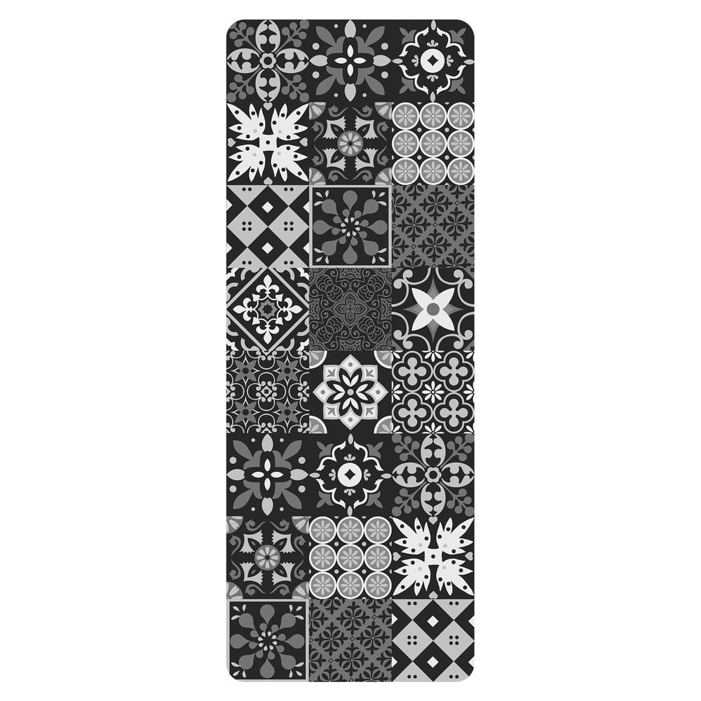 Covor tip traversă negru din PVC 45x120 cm Salou – douceur d\'intérieur