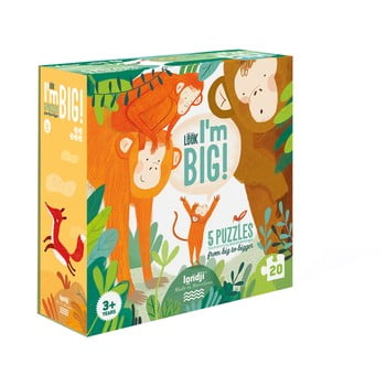 Puzzle cu 5 planșe londji sunt mare, 20 piese