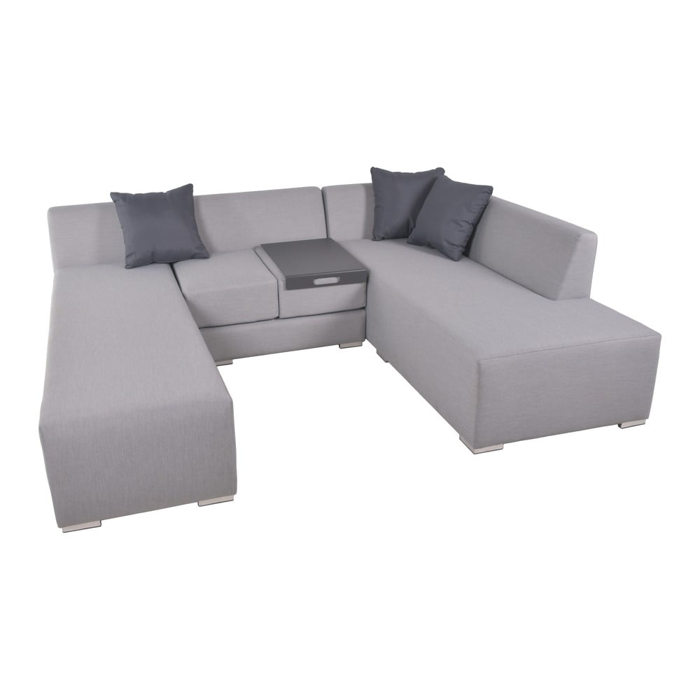 Set mobilier de grădină gri pentru cinci persoane Wellington – Garden Pleasure