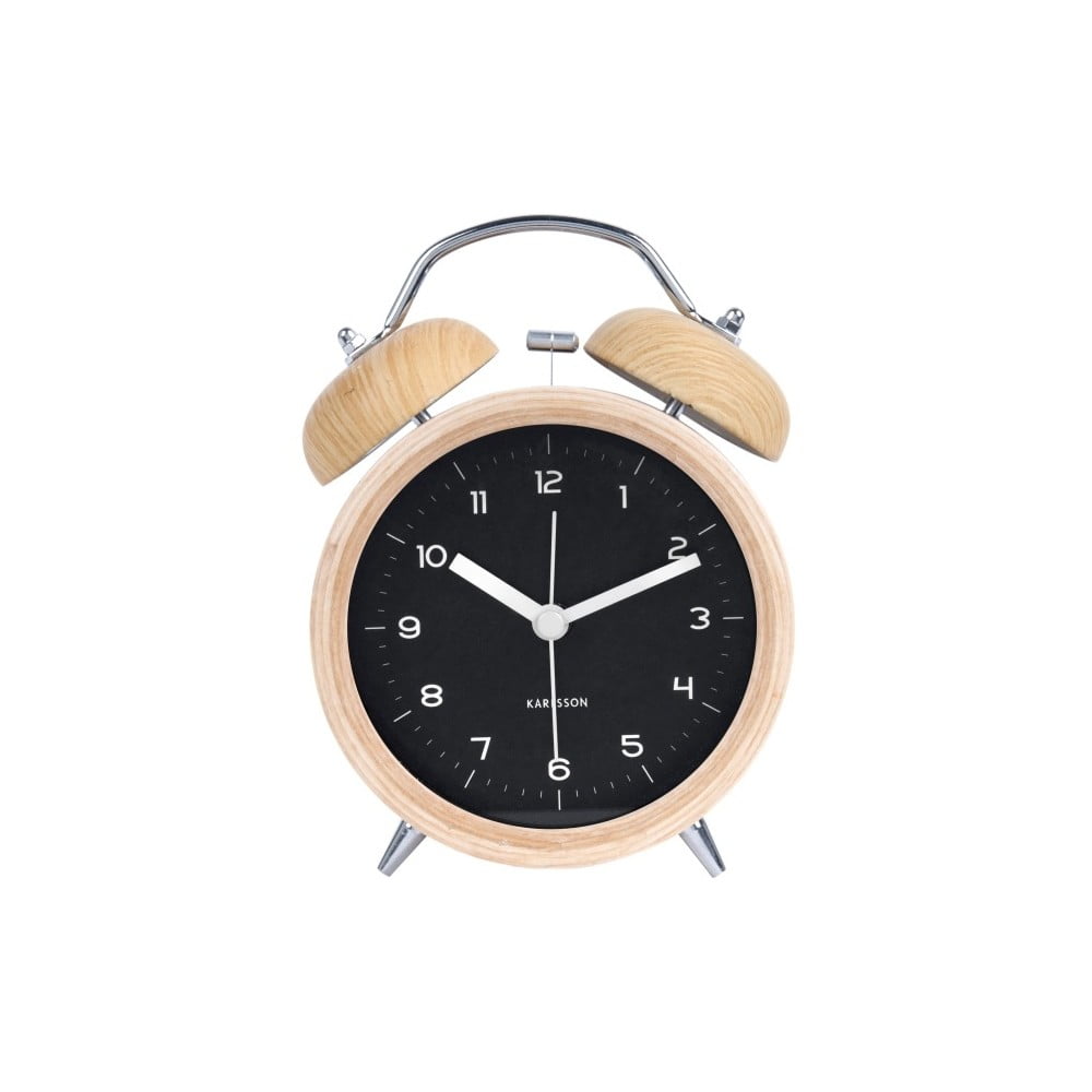 Ceas alarmă cu aspect de lemn Karlsson Classic Bell, ⌀ 10 cm bonami.ro imagine 2022
