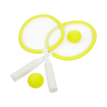 Set 2 palete și minge pentru tenis de plajă sunnylife neon
