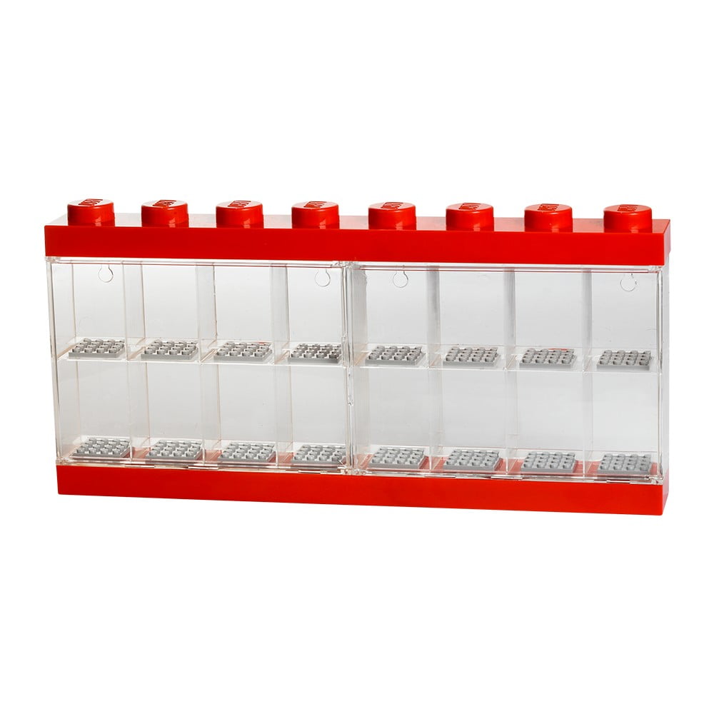 Cutie pentru 16 minifigurine LEGO®, roșu bonami.ro