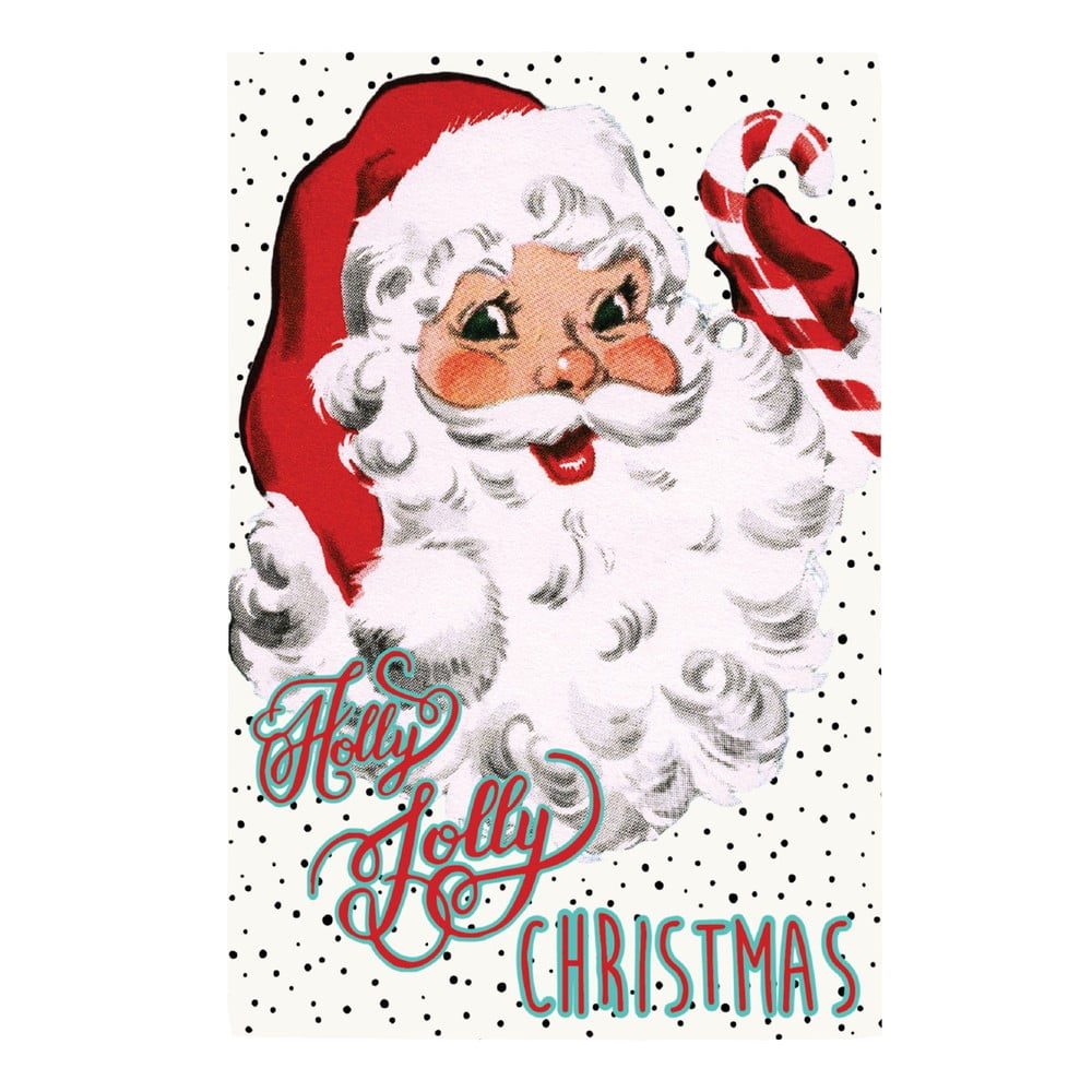 Poza Prosop alb din bumbac eleanor stuart Holly Jolly Christmas, 46 x 71 cm