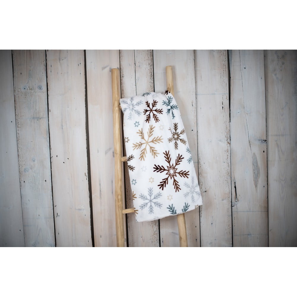 Pătură din micropluș My House Snow, 150 x 200 cm, alb