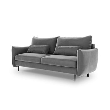 Canapea extensibilă cu spațiu de depozitare cosmopolitan design vermont, gri deschis