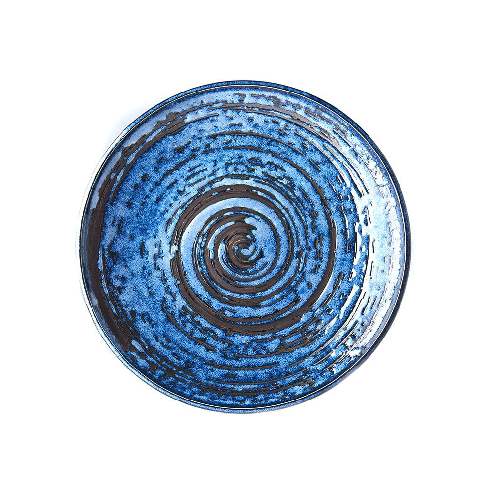 Poza Farfurie din ceramica MIJ Copper Swirl, Ã¸ 25 cm, albastru