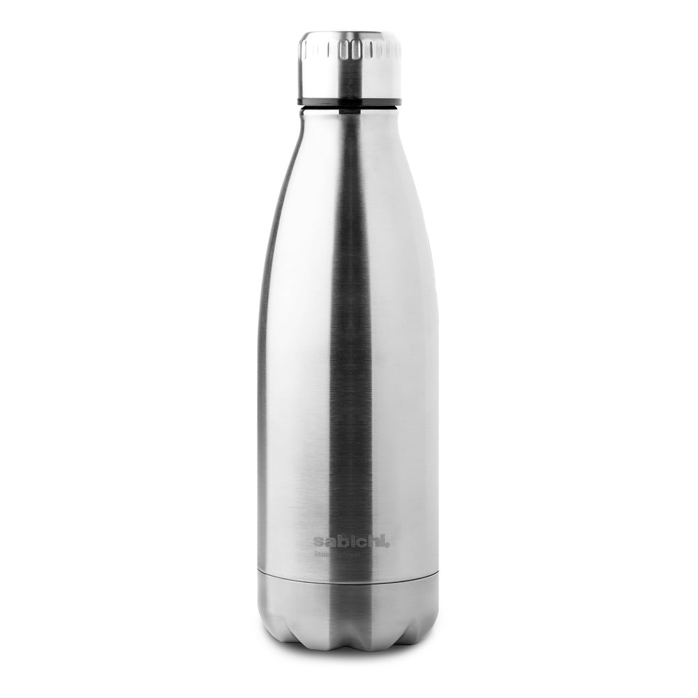 Sticlă termos din oțel inoxidabil Sabichi Stainless Steel Bottle, 450 ml, argintiu bonami.ro