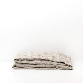 Lenjerie de pat din in pentru copii linen tales botany, 100 x 140 cm, bej