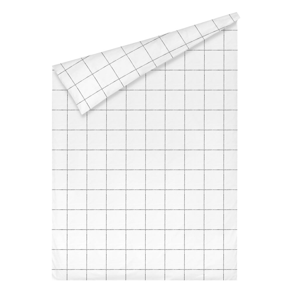 Lenjerie de pat din bumbac percale westwing collection, 155 x 220 cm, alb