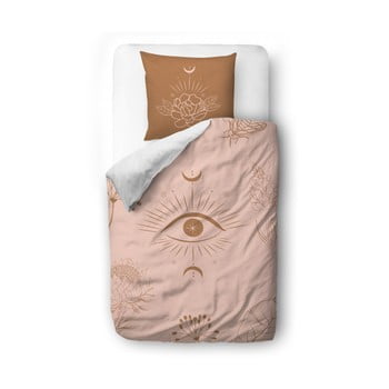Lenjerie de pat din bumbac satinat butter kings boho dream, 140 x 200 cm, roz - maro