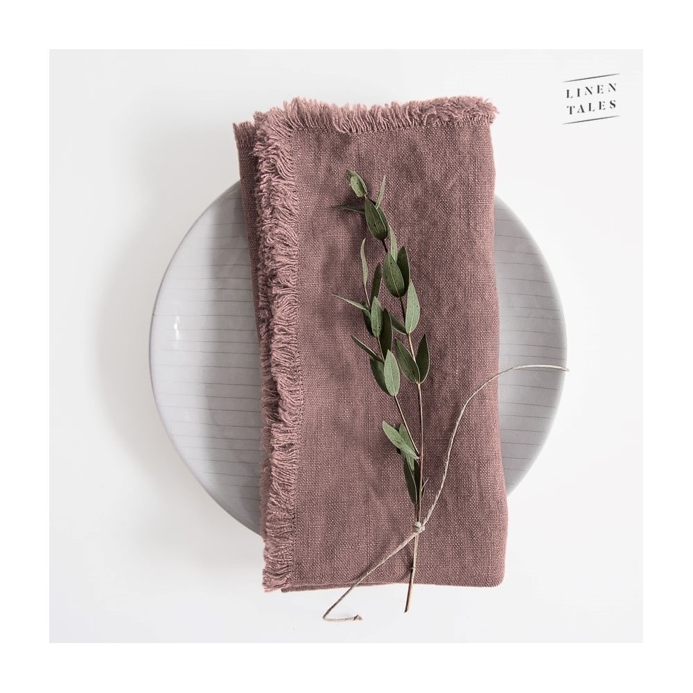 Servetele roz din in in set de 2 bucati - Linen Tales
