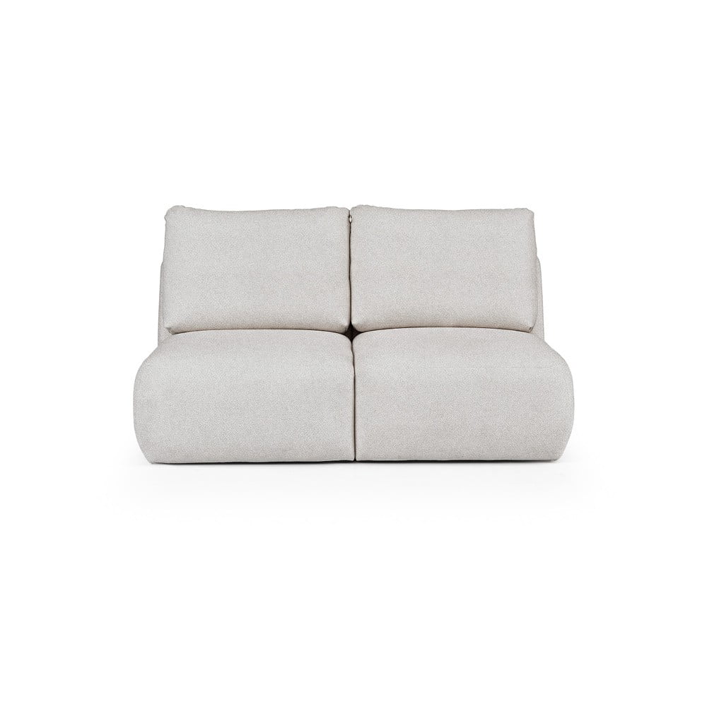 Canapea gri deschis cu tapițerie din țesătură bouclé 164 cm Mirel – Rodier