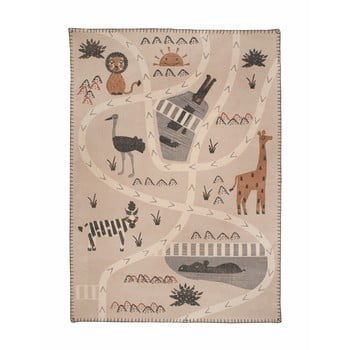 Covor pentru copii nattiot little savannah, 100 x 140 cm