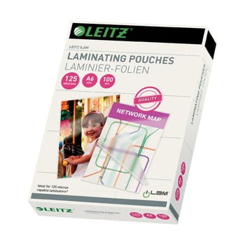 Set 100 folii pentru laminare leitz, a6, 125 microni
