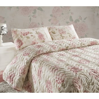 Set cuvertură subțire matlasată și fețe de pernă eponj home care, 200 x 220 cm