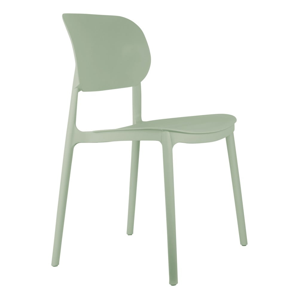 Scaune de dining verde-deschis 4 buc. din plastic Cheer – Leitmotiv