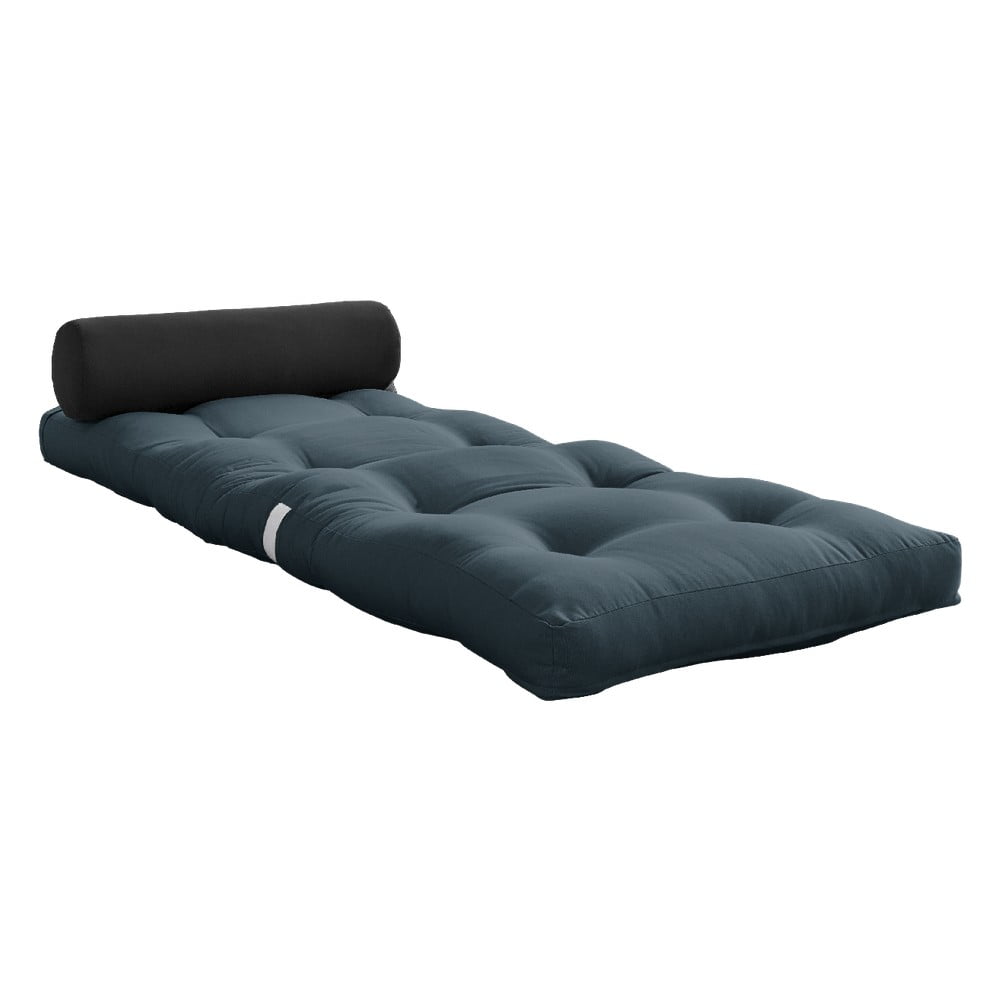 Saltea futon albastră/gri 70×200 cm Wrap Petroleum/Dark Grey – Karup Design 70x200