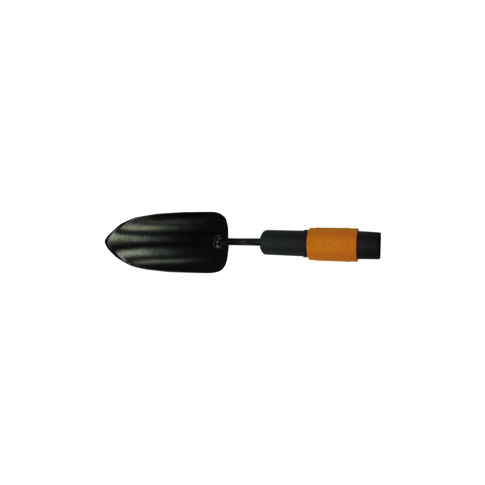 Lopățică de grădinărit din oțel Fiskars Quikfit, lățime 7,5 cm, negru